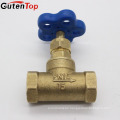 GUTENTOP Blue Color PVC Handle Brass Stop Valve, Stop Cock Valve